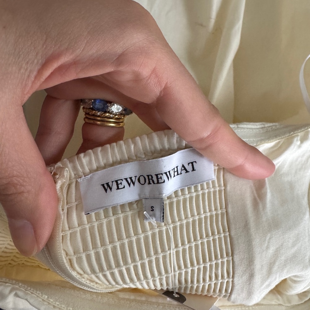 We Wore What Strapless Cream dress size Small - Picture 5 of 9